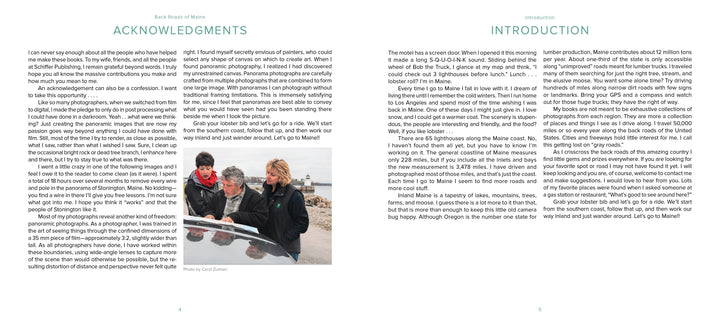 Three people stand by the seaside in Maine rural towns, reviewing papers on a car hood. Their warm jackets and the rocky coast evoke New England’s spirit—just like "Back Roads of Maine" from Schiffer Publishing, Ltd., ideal for landscape photographers.