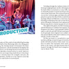 A two-page spread from "Jammin' through the South" by Schiffer Publishing, Ltd.: the left page features a blue INTRODUCTION graphic and text, while the right spotlights immersive music tours with a band photo and descriptive text.