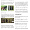A magazine page features Schiffer Publishing, Ltd.'s "Core Bushcraft," highlighting hiking gear and packing tips, clothing essentials, and wilderness skills—making it an essential outdoor survival guide.