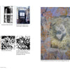 Explorations with Collage! by Schiffer Publishing, Ltd. showcases digital collage techniques through window photos, black-and-white grasses, and a central mixed-media piece printed on a painted mat with metallic and organic fiber accents.