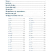 A table of contents from "The Magick of Lenormand Card Reading" by Schiffer Publishing, Ltd., lists sections like Acknowledgments, Introduction, Practice Makes Perfect, card meanings, and combinations, with page numbers right-aligned.