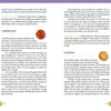A two-page spread in Schiffer Publishing, Ltd.'s The Crystal Spirit Talking Board and Guidebook showcases five crystals—amethyst, carnelian, citrine, clear quartz, and selenite—detailing their properties, uses, and sacred energy connections.