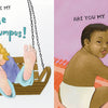 Split image: Left shows woman and child cuddling on a swing with “Yes, you’re my Cutie Patootie!” Right has baby in diaper with “Are you my Cutie Patootie?” A sweet rhyming children’s board book from Schiffer Publishing, Ltd. celebrating diverse families.