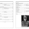 Table of contents from Schiffer Publishing, Ltd.'s illustrated history of the 11th Waffen-SS Freiwilligen Panzergrenadier Division “Nordland,” with chapter titles, page numbers, and a photo of a uniformed SS Nordland officer on the right.