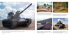 A five-photo collage from Schiffer Publishing, Ltd.'s "M60 Tank" shows US Cold War MBTs in action—featuring an M60 with a crewman, tanks on pontoon bridges, and armored vehicles in muddy ops—ideal for military vehicle reference.