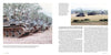 US soldiers prepare for action on and around M42 Duster antiaircraft vehicles by Schiffer Publishing, Ltd.; nearby tanks advance across a field bordered by trees and mountains during the Vietnam War.