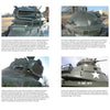 A collage of eight close-up photos displays details and components of M48 Patton tank turrets and hatches, each with descriptive captions explaining features and design, from Schiffer Publishing, Ltd.