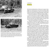 A two-page spread from "M48 Patton" by Schiffer Publishing, Ltd. features black-and-white photos of M48 Patton tanks in various outdoor settings, with close-ups, side views, detailed descriptions, and historical text.