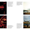 Four images: two depict fiery gunfire from aircraft at night; two show C-47 Skytrain WWII transport planes on the ground by day, with close-ups on their fuselage, propellers, and markings. Product by Schiffer Publishing, Ltd.