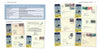 An open book from Schiffer Publishing, Ltd. features vintage airmail envelopes on the right page and an illustrated history, flight timeline, and two boarding passes for the De Havilland DH.106 Comet—the first commercial jet airliner—on the left.