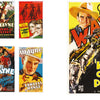 The Art of the Classic Western Movie Poster" by Schiffer Publishing, Ltd. features iconic posters from timeless John Wayne Westerns like King of the Pecos, Lawless Range, and Paradise Canyon—a tribute to bold, dramatic movie poster art.