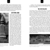 Two black-and-white photos from St. Augustine’s Afterlife (Schiffer Publishing, Ltd.) feature a headstone beneath a tree and an atmospheric wide view of Huguenot Cemetery, famed for its ghostly ties to local legends.