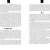 Two pages from "St. Augustine’s Afterlife" by Schiffer Publishing, Ltd. show dense black text on white; the left page features a DEADLY FIRE heading, while the right begins with MR X—no images, only intriguing haunted tales.