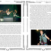 Two pages from *Hallowed by Their Name* (Schiffer Publishing, Ltd.) show: left—a trio of heavy metal guitarists; right—a singer in vest and scarf gripping a mic, both taken during Iron Maiden’s 2000 concert.