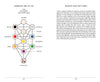 On the left is a diagram related to The Vedic Tarot, published by Schiffer Publishing, Ltd., with labeled features. On the right, text discusses reading Western Tarot cards, including personal experiences and interpretations.