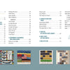 The table of contents for "Marking Time with Fabric and Thread" by Schiffer Publishing, Ltd. lists sections and page numbers. Below, six colorful images highlight vibrant textile and quilt patterns that inspire everyday creativity.