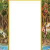 Frame This Oracle by Schiffer Publishing, Ltd. is a decorative frame labeled LIFE with illustrated wildlife—deer, birds, butterflies, flowers, fish, and a turtle—surrounding a blank center for your custom oracle deck or spiritual tool.