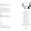 A copyright and contents page. On the right, a contents list topped by an illustration by John Willie for Schiffer Publishing, Ltd., showing two women, one pulling the other's dress. The left side shows publication details.