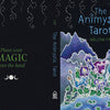 Book cover for The Animystic Tarot by Schiffer Publishing, Ltd. Features mystical plants and mountains beneath a starry sky, with a black spine and back accented in blue, green, and white plus the phrase "Plant your MAGIC into the land.