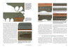 A two-page spread from "ERMA: Erfurter Maschinenfabrik, 1924–2003, Vol. 1" by Schiffer Publishing, Ltd. features close-up photos of German firearm parts, showing serial numbers, proof marks, and triggers, with detailed captions and text.
