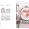 Cozy Stitches by Schiffer Publishing, Ltd. is a pastel abstract embroidery kit for beginners. It features blush, white, and peach threads on white fabric in a wooden hoop—perfect for slow stitching and easy crafting.