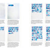 The "Modern Watercolor Workshop" by Schiffer Publishing, Ltd. offers a step-by-step guide to painting overlapping blue and purple half-circles in a grid, forming an abstract geometric pattern—ideal for beginners exploring watercolor techniques.