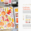The Modern Watercolor Workshop by Schiffer Publishing, Ltd. features autumn motifs like pumpkins and leaves with step-by-step instructions—ideal for beginner watercolor projects or fall-inspired painting sessions.