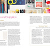 At the top, brushes, paint tubes, palettes, and water jars set a creative scene. Below, Schiffer Publishing’s Modern Watercolor Workshop book details “Watercolor Paper” types with beginner tips and step-by-step project guidance.