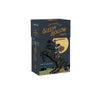 The Legend of Sleepy Hollow Tarot—Headless Horseman Edition by Schiffer Publishing, Ltd. is a literary tarot deck featuring the Headless Horseman on a black horse, holding a pumpkin, with art by Nick Lawyer.