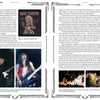 A two-page spread in Hallowed By Their Name (Schiffer Publishing, Ltd.) features Martin Popoff’s Iron Maiden text, four concert photos, an Eddie sketch, captions, and a black-bordered layout with chapter headings that enhance the band’s heavy metal aura.