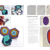 Design Then Quilt by Schiffer Publishing, Ltd. offers a step-by-step reverse appliqué guide with close-up photos of fabric, hand sewing, and hexagon patches—ideal for modern quilters seeking clear instruction on a crisp white background.
