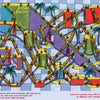 Maze Play by Schiffer Publishing, Ltd. features a vibrant Escher-inspired maze with twisting stairs and slides. Kids can find a path and search for a parrot, boy with balloons, an alligator, and a penguin—perfect for activity books!.