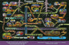 Maze Play by Schiffer Publishing, Ltd. is an illustrated map of “Tunnel Town,” featuring underground rooms connected like a maze with tunnels, ladders, and stairs. Explore a library, kitchens, canoe spot, treehouse, and even find a penguin by the water!.