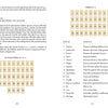 A two-page spread from Mastering the Tarot Tableau by Schiffer Publishing, Ltd. features guides to 9x4 and 8x4+4 spread layouts, diagrams, and a numbered list of house positions with meanings for narrative tarot readings.