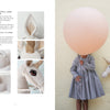 On the left, Magical Crochet by Schiffer Publishing, Ltd. offers step-by-step unicorn crochet with close-up photos; on the right, a child in gray holds a unicorn hobby horse and a large pink balloon.