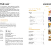 An open copy of "Granny Square Style" by Schiffer Publishing, Ltd. shows an author introduction and beginner crochet tips on the left, with a contents page featuring materials, granny squares, techniques, and projects like belts, bags, and blankets.