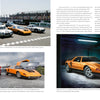 Schiffer Publishing, Ltd.'s Mercedes-Benz C 111 is featured on a racetrack alongside other classic models, highlighting its iconic design and technology, with the C 111 also photographed solo in a studio setting.