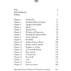 Table of contents page for The Resurrected Pirate (Schiffer Publishing, Ltd.) features a small skull icon. Lists chapters on George Lowther, pirate life, voyages, mutiny, battles, returns—plus maps, glossary, index & page numbers.