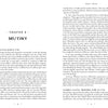 Open to Chapter 4, "Mutiny," The Resurrected Pirate by Schiffer Publishing, Ltd. explores June 1721 events at Gambia Castle and British officer conflicts, including Royal Navy officer George Lowther in the golden age of piracy.