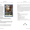 A book spread in Boadicea's Tarot of Earthly Delights (Schiffer Publishing, Ltd.) features the Six of Aether card—winged warrior in a sky boat—with detailed descriptions, interpretations, symbols, and keywords in Rider-Waite-Smith style.