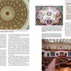 A page from "Treasures of Texas" by Schiffer Publishing, Ltd. features images of the Texas Capitol’s dome, floor mosaic, and House Chamber, with history and visitor tips—ideal for Texas travel guides or National Historic Landmark explorations.