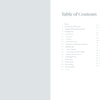 An open book shows the Table of Contents for "Practical Pottery" by Schiffer Publishing, Ltd.; chapters and page numbers appear in light gray text on a white right page, while the left page is blank and light gray.