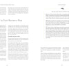 An open book, "Starting Your Floral Design Studio" by Schiffer Publishing, Ltd., shows a left page on building a floral business and a right page about flower auctions with eco-friendly arranging tips and a highlighted box.