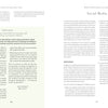An open book, "Starting Your Floral Design Studio" by Schiffer Publishing, Ltd., displays cream-colored pages: the left highlights Émilie Vzini's floral business social media tips; the right shares Instagram advice for florists.