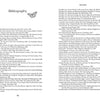 A two-page spread from Schiffer Publishing, Ltd.'s "Programming Your Lucid Dreams" shows pages 152 and 153 of the bibliography, with academic references listed alphabetically by author and a butterfly illustration atop the left page.