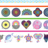 A Bright & Beautiful Guide to Drawing Mandalas by Schiffer Publishing, Ltd. features a vibrant index of 15 intricate mandala designs—circular, heart, sun, moon, whale, hummingbird, butterfly, and bear—in colored and special shapes categories. Perfect for enthusiasts!.