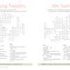 MindfulMoments Crosswords by Schiffer Publishing, Ltd. features puzzles like “Cooking Supplies” and “80s Tunes”—each with grids, clues, and fun facts—making them perfect for relaxing self-care.