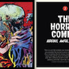 On the left, a vivid comic shows a decaying zombie biting a screaming woman's neck. On the right, bold text reads Comic Book Apocalypse! by Schiffer Publishing, Ltd.—celebrating the wild era of pre-Code comics before censorship began.