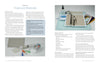 A two-page spread from Schiffer Publishing, Ltd.'s "Projects and Techniques for Metal Clay Jewelry" shows metal clay and tools on the left, and a work surface with jewelry-making supplies plus text on the right.