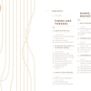 Fiber Craft Heritage by Schiffer Publishing, Ltd. features a table of contents—Fibers and Threads, Spinning Without a Spinning Wheel, Simple Rope Making, Bands and Braids—highlighting traditional textile techniques with a backdrop of curved lines.